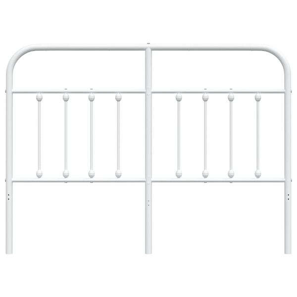 vidaXL Metal Headboard White 140 cm