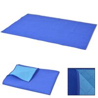 vidaXL Picnic Blanket Blue and Light Blue 100x150 cm