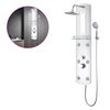 vidaXL Shower Panel Unit 25x43x120 cm Silver
