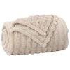 vidaXL Throw Blanket Beige 270 x 240 cm Fleece