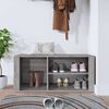 vidaXL Shoe Cabinet Grey Sonoma 100x35x45 cm Engineered Wood