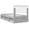 vidaXL Bed Frame Grey Sonoma 90 x 200 cm Engineered wood