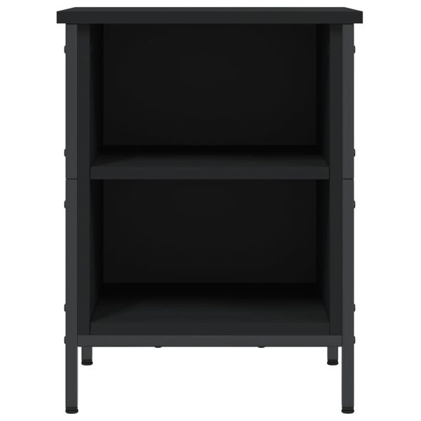 vidaXL Shoe Cabinet Black 38x35x50 cm Engineered Wood
