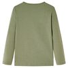 Kids' T-shirt with Long Sleeves Khaki 140