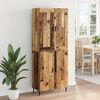 vidaXL Highboard 2 pcs Old Wood Engineered Wood