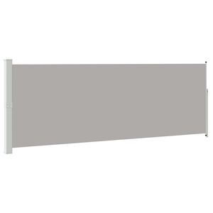 vidaXL Retractable Side Awning 160 x 500 cm Grey