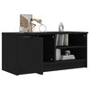vidaXL TV Cabinet Black 80x35x36.5 cm Engineered Wood