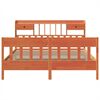 vidaXL Bed Frame without Mattress Wax Brown 200x200 cm Solid Wood Pine
