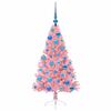 vidaXL Artificial Pre-lit Christmas Tree with 150 LEDs Pink 120 cm PVC
