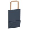 vidaXL Paper Bags 250 pcs with Handles Blue 15x8x21 cm