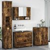 vidaXL Bathroom Furniture Set 4 pcs Smoked oak Engineered wood