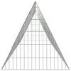 vidaXL Rabbit Cage Silver 430 x 55 x 55 cm Galvanised Steel