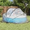 vidaXL Pool Dome Folding Manual Transparent 336 x 322 x 160 cm PVC