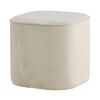 Venture Home Pouffe Piff 44x44x41 cm Velvet White