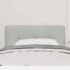 vidaXL Headboard with Headboard Light Grey 90 cm Faux Leather