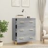 vidaXL Sideboard Grey Sonoma 70x34x90 cm Engineered Wood