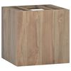 vidaXL Wall-mounted Bathroom Cabinet | Natural Teak | Solid teak wood | 45-59 cm