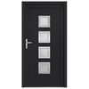 vidaXL Front Door Anthracite 98x200 cm PVC