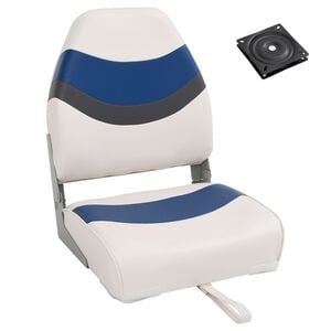 vidaXL 2 Piece Foldable Boat Seat Set High Backrest