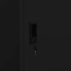 vidaXL Wardrobe Black 80x50x180 cm Steel