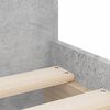 vidaXL Bed Frame with Drawers without Mattress Concrete Grey 100x200 cm