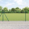 vidaXL Fence Post Green 100 x 0.8 m (25 x 25 mm mesh) Steel and PVC