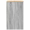 vidaXL Garage Storage Cabinet Grey Sonoma 40x51x85 cm Solid Wood Pine