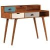 vidaXL Writing Desk 110x50x90 cm Solid Acacia Wood