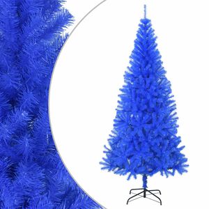 vidaXL Artificial Christmas Tree with Stand Blue 180 cm PVC