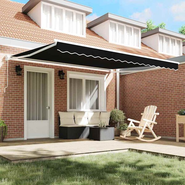 vidaXL Retractable Awning Manual Polyester