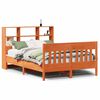 vidaXL Bed Frame without Mattress Wax Brown 120x200 cm Solid Wood Pine