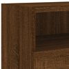 vidaXL TV Wall Cabinet Brown Oak 100x30x30 cm Engineered Wood