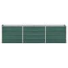vidaXL Garden Raised Bed Galvanised Steel 240x40x45 cm Green
