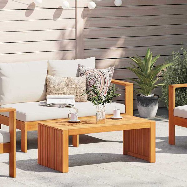 vidaXL Side Table Brown 90 x 45 x 35 cm Solid Acacia Wood