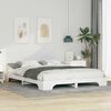 vidaXL Bed Frame White 160 x 210 cm Solid Pine Wood
