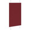 vidaXL Pleated Blind Bordeaux Red 70x100 cm Fabric Width 69.4 cm Polyester