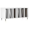 vidaXL Record Cabinet High Gloss White 100x38x48 cm Engineered Wood