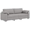 vidaXL Sofa 3 pcs Cloud Grey Fabric