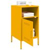 vidaXL Bedside Cabinets 2 pcs Mustard Yellow 36x39x68 cm Steel