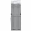 vidaXL Log Holder Light Grey 120x45x140 cm Galvanised Steel