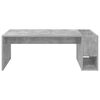 vidaXL Coffee Table Concrete Grey 101.5 x 50 x 37 cm Engineered Wood