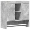 vidaXL Wall Shelf Wall-Mounted Concrete Grey 80 x 36 x 80 cm
