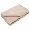 vidaXL Faux Rabbit Fur Blanket 4 pcs Beige 220 x 240 cm Polyester
