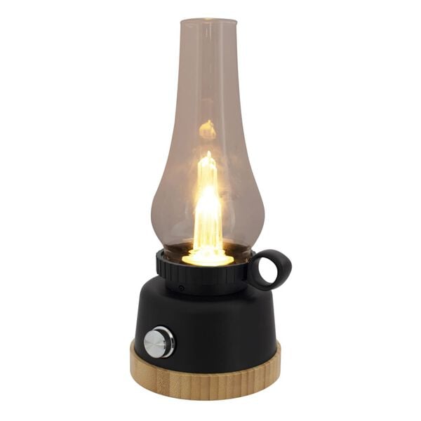 Eurotrail LED Camping Lamp Wind Bamboo Black
