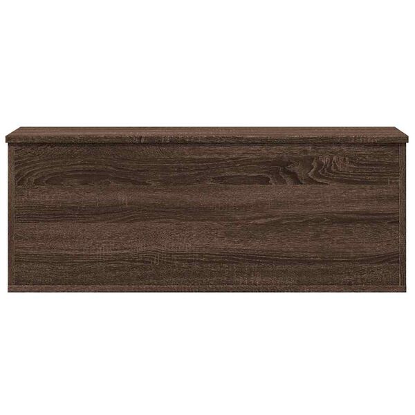 vidaXL Storage Box Brown Oak 90x35x35 cm Engineered Wood