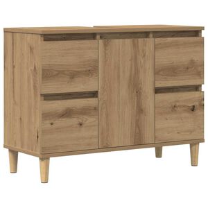 vidaXL Sink Cabinet Artisan Oak 80x33x60 cm Engineered Wood