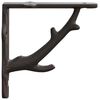 vidaXL Wall Shelf Brackets 12 pcs Antique Brown 21.5 x 21.5 x 3.5 cm