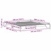 vidaXL Bed Frame Wax Brown 180 x 200 cm Solid Pine Wood