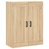 vidaXL Highboard Sonoma Oak 69.5x34x180 cm Engineered Wood