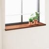 vidaXL Window Sill Brown Wood 120 x 45 x 4.5 cm PVC